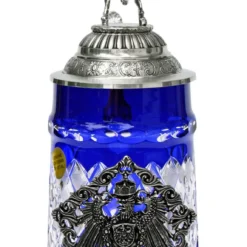 Lord Of Crystal German Knight Beer Stein Blue -Deals Steinking Store Lord of Crystal German Knight Beer Stein Blue K6002BL FNT SM 78184.1446647437