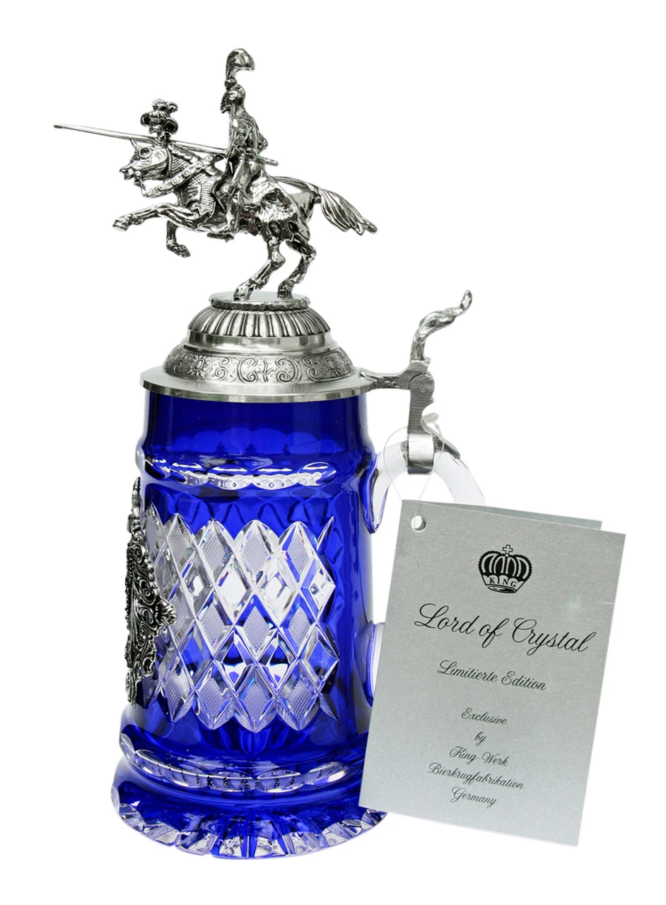 Lord Of Crystal German Knight Beer Stein Blue - Image 2