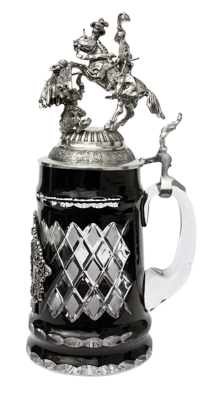 Lord Of Crystal St. George The Dragon Slayer German Beer Stein - Image 4