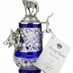 Lord Of Crystal Wolf German Beer Stein Blue | 3D Howling Wolf Lid -Deals Steinking Store Lord of Crystal Wolf German Beer Stein Blue 3D Howling Wolf Lid K6006BLWW SidewCard SM 65720.1679769829