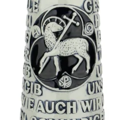 Lord's Prayer Beer Stein Cobalt With Ball Thumblift