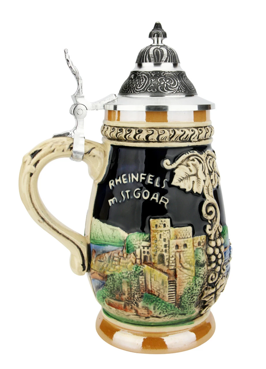 Loreley St. Goar Rhein River Beer Stein 5 Loreley St. Goar Rhein River Beer Stein - Image 3