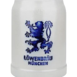 Lowenbrau Brewery 0.5 Liter Salt Glaze Stoneware Beer Mug