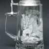 Timber Wolf Glass Beer Stein -Deals Steinking Store MC5914 Timber Wolf Glass Stein SM LS 63813.1376592066
