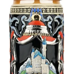 Majestic Neuschwanstein Castle German Beer Stein