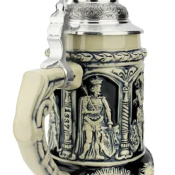 Medieval Holy Roman Emperor Beer Stein Cobalt With Crown Lid 12 Medieval Holy Roman Emperor Beer Stein Cobalt With Crown Lid -Deals Steinking Store Medieval Holy Roman Emperor Beer Stein Cobalt with Crown Lid KT337EK Back SM 27883.1618859055