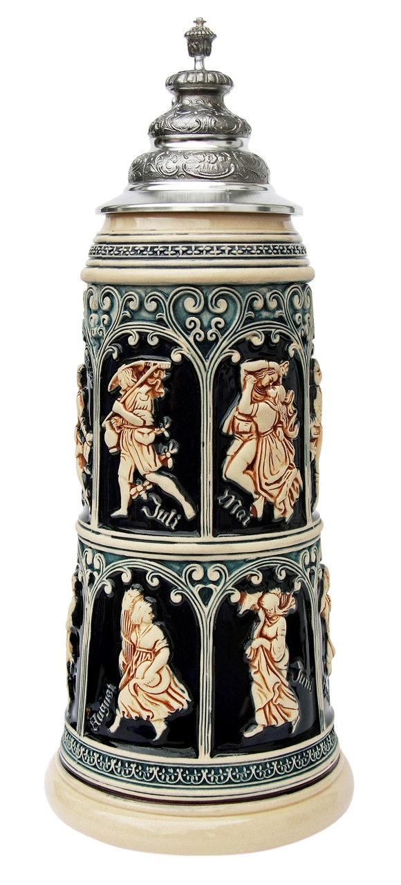 King Limitaet 2015 | Medieval Months Antique Style Beer Stein - Image 2