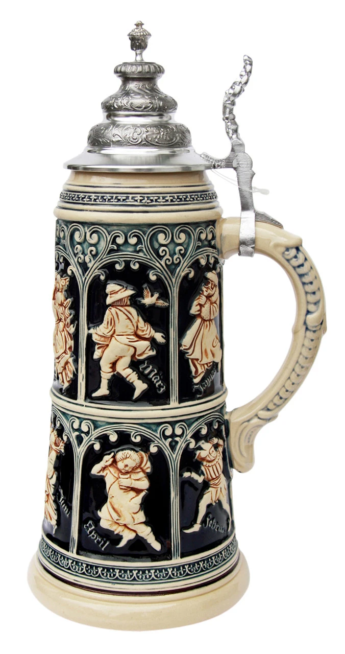 King Limitaet 2015 | Medieval Months Antique Style Beer Stein - Image 3