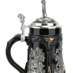 Medieval Tournament Beer Stein | Knight Lid -Deals Steinking Store Medieval Tournament Beer Stein Knight Lid KT6001SR LS SM 77388.1461697990