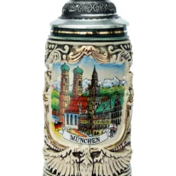 Munich City Skyline Beer Stein 0.4 Liter