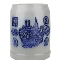 Munich Breweries 0.5 Liter Salt Glaze Stoneware Beer Mug