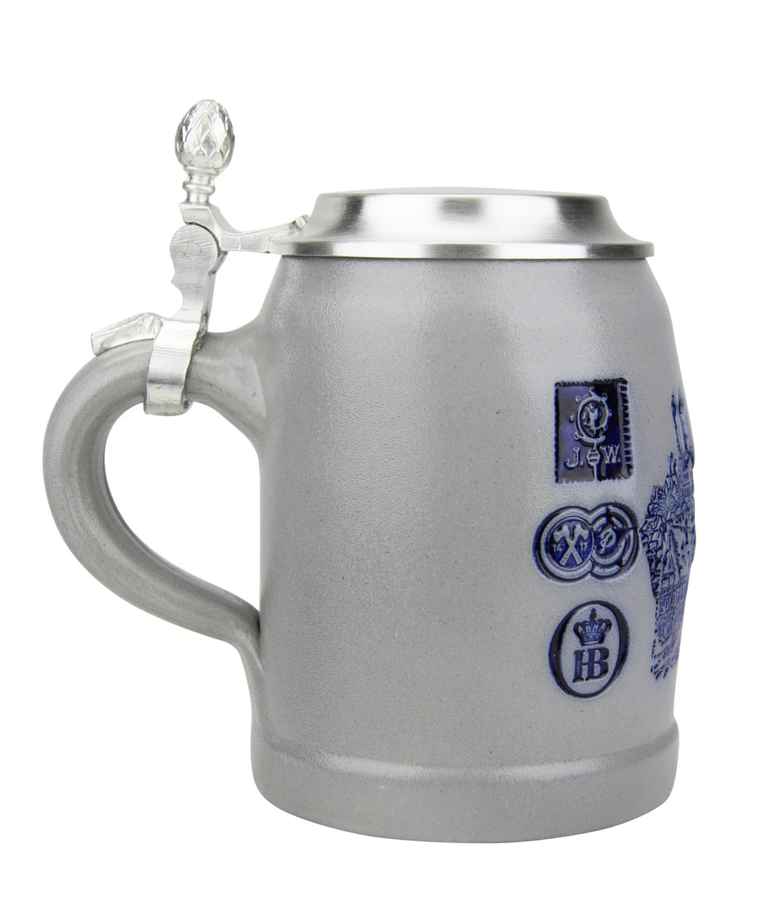 Munich Breweries 0.5 Liter Salt Glaze Stoneware Beer Stein - Image 4