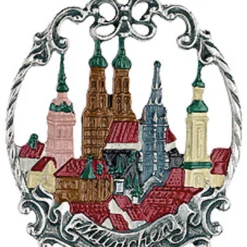 Munich German Pewter Christmas Tree Ornament