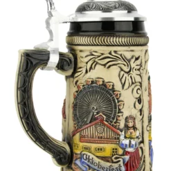 Munich Marienplatz Oktoberfest German Beer Stein -Deals Steinking Store Munich Oktoberfest German Stein 0.5 Liter ZB13030111 LS SM 43193.1676413564