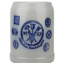 Deals Steinking Store 33 Munich Purity Law 1487 0.5 Liter Salt Glaze Stoneware Beer Mug