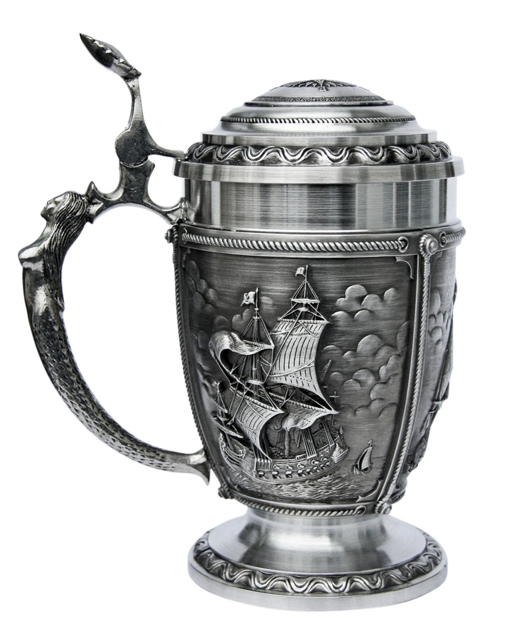 Nautical La Paloma Pewter Beer Stein 5 Nautical La Paloma Pewter Beer Stein - Image 3