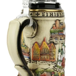 Neuschwanstein Castle German Beer Stein With Eagle Lid -Deals Steinking Store Neuschwanstein Castle German Beer Stein with Eagle Lid ZB1424S9009 Back SM 07922.1618350124