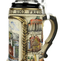 Neuschwanstein Castle German Beer Stein With Eagle Lid -Deals Steinking Store Neuschwanstein Castle German Beer Stein with Eagle Lid ZB1424S9009 RA SM 35294.1618350111
