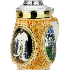 Neuschwanstein King Ludwig Beer Stein Glass Christmas Ornament