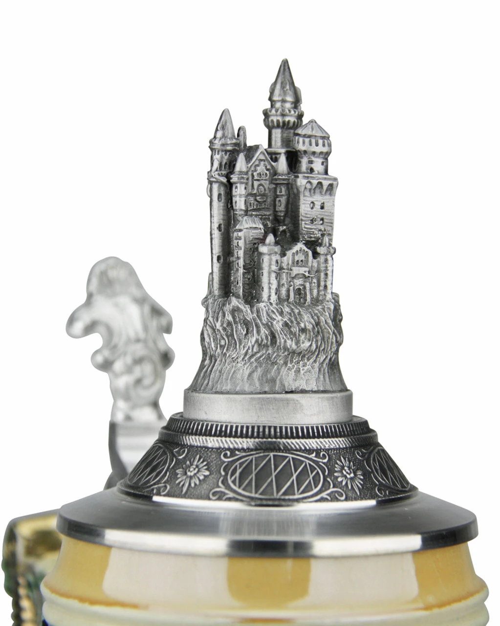 Neuschwanstein And King Ludwig Castle 3D Beer Stein With Castle Lid - Image 7