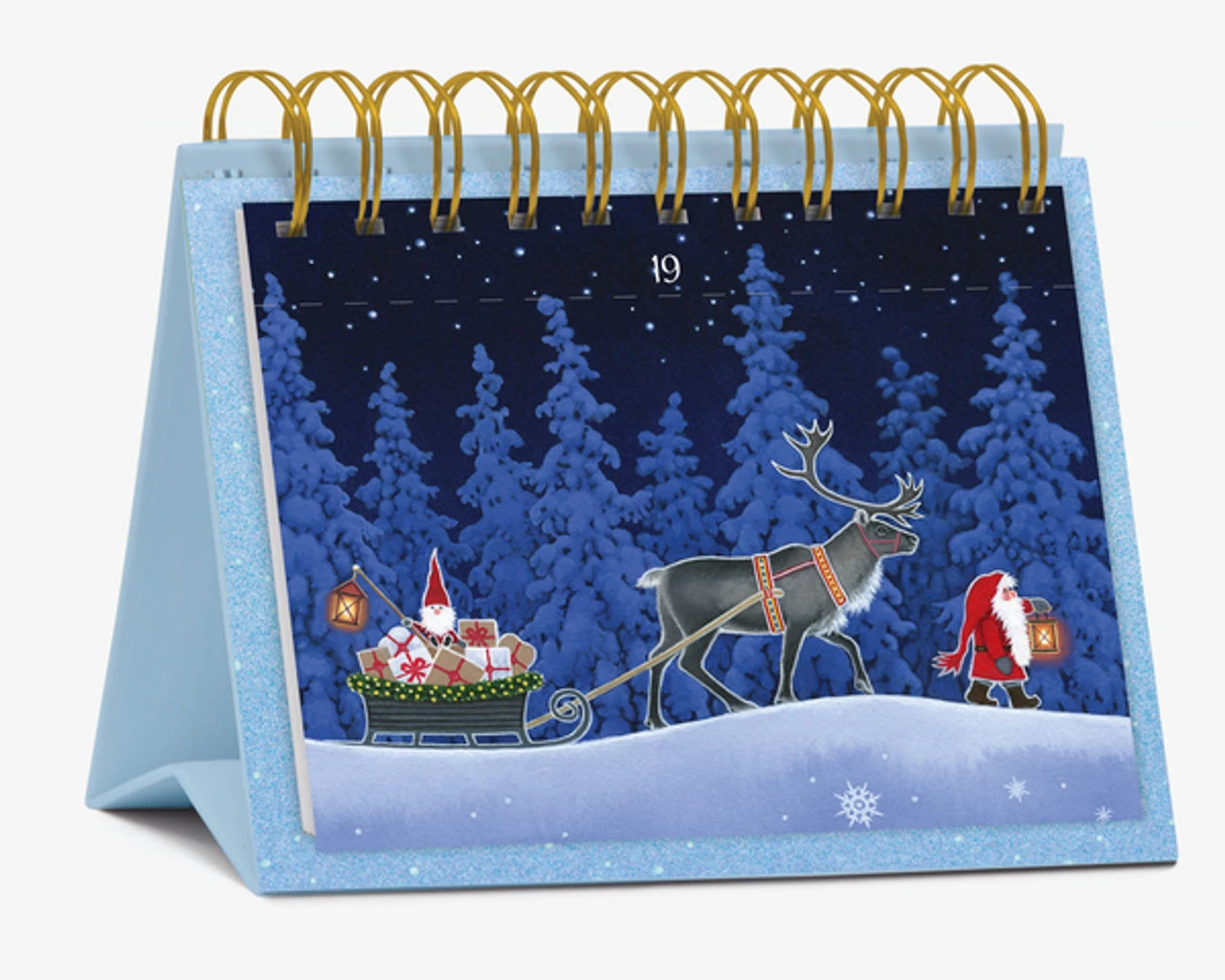 Nisse Christmas Card 24 Postcards Tear Off German Advent Calendar - Image 2