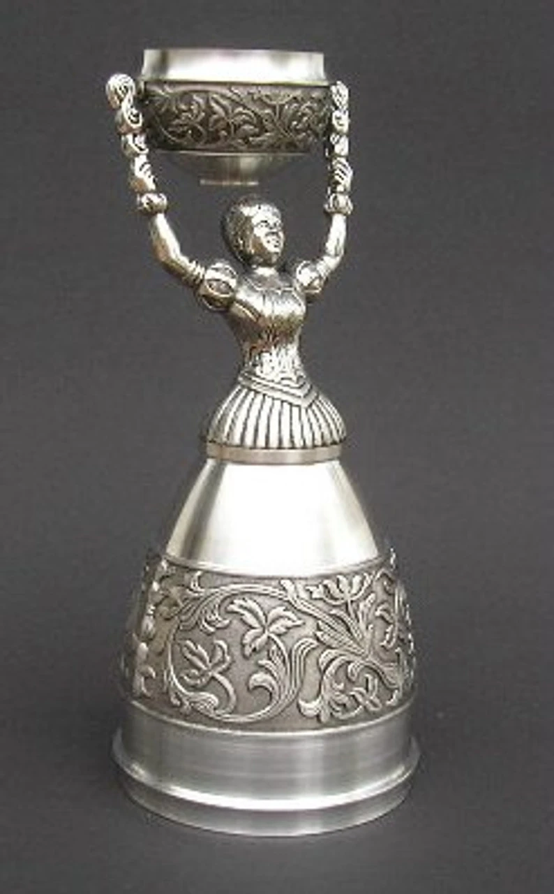 German Pewter Bridal Cup | Nuremberg Wedding Cup 4 German Pewter Bridal Cup | Nuremberg Wedding Cup - Image 2