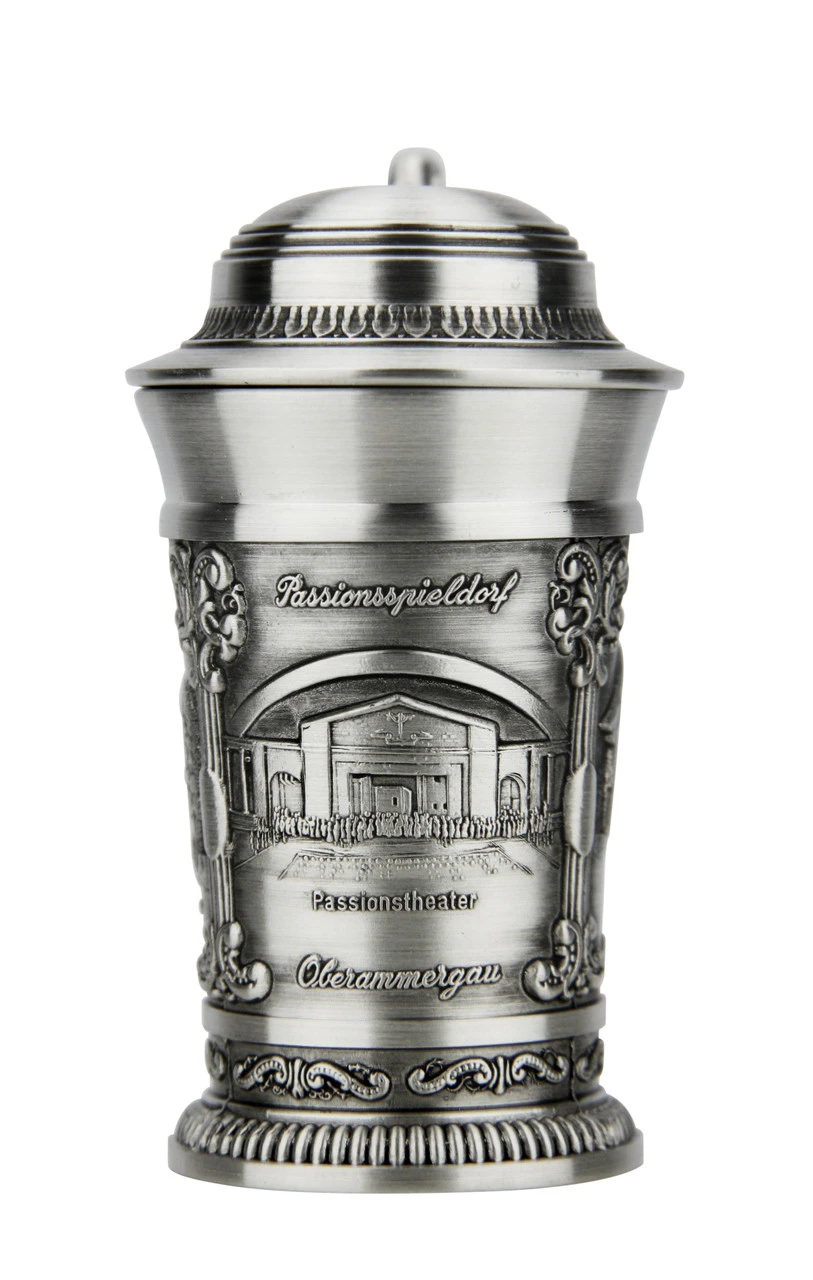 Oberammergau Schnapps Pewter Mini Stein | 1.5 Oz 4 Oberammergau Schnapps Pewter Mini Stein | 1.5 Oz - Image 2