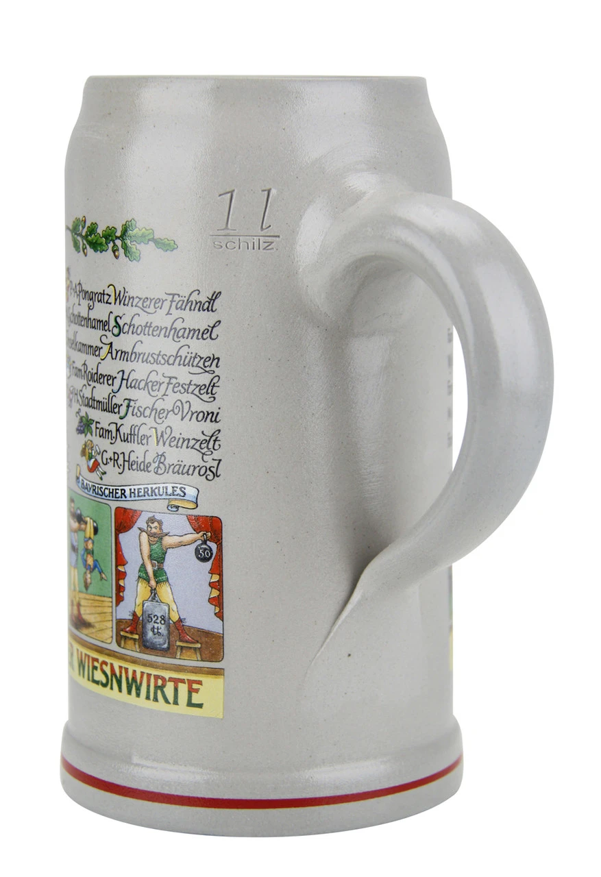 Official Munich Oktoberfest 2014 Wirtekrug Salt Glaze Beer Mug - Image 4