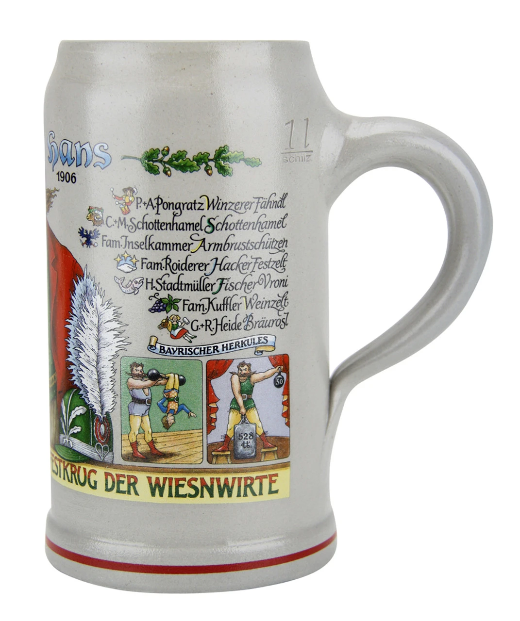 Official Munich Oktoberfest 2014 Wirtekrug Salt Glaze Beer Mug - Image 3