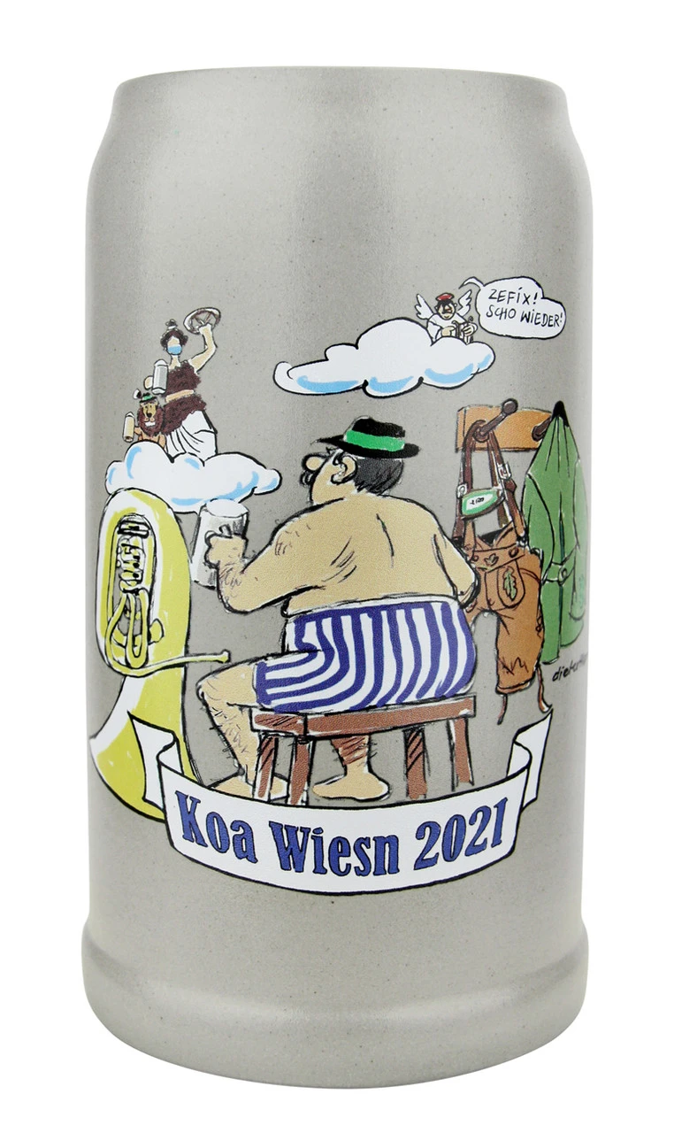 Official Munich Oktoberfest 2021 KOA Wiesnkrug Musicians Aid Salt Glaze Beer Mug 3 Official Munich Oktoberfest 2021 KOA Wiesnkrug Musicians Aid Salt Glaze Beer Mug