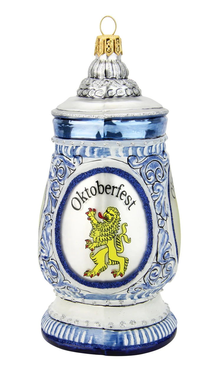 Oktoberfest Beer Stein Glass Christmas Ornament 4 Oktoberfest Beer Stein Glass Christmas Ornament - Image 2
