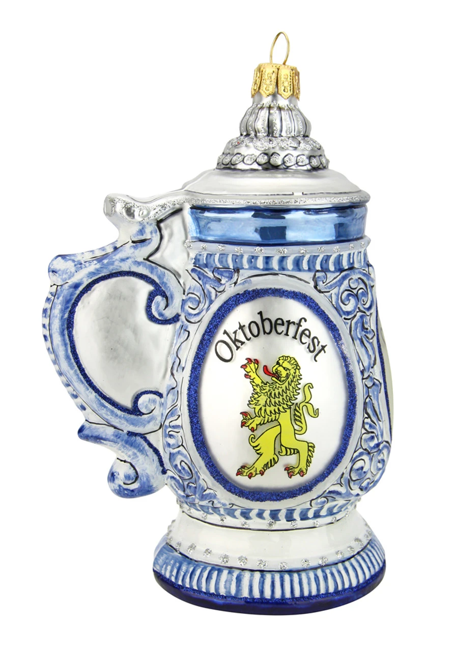 Oktoberfest Beer Stein Glass Christmas Ornament 5 Oktoberfest Beer Stein Glass Christmas Ornament - Image 3