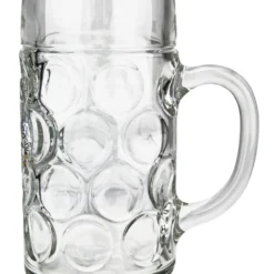 Deals Steinking Store -Deals Steinking Store Oktoberfest Dimpled Glass Mug 1 Liter GS2110OF Side SM 62310.1515708059