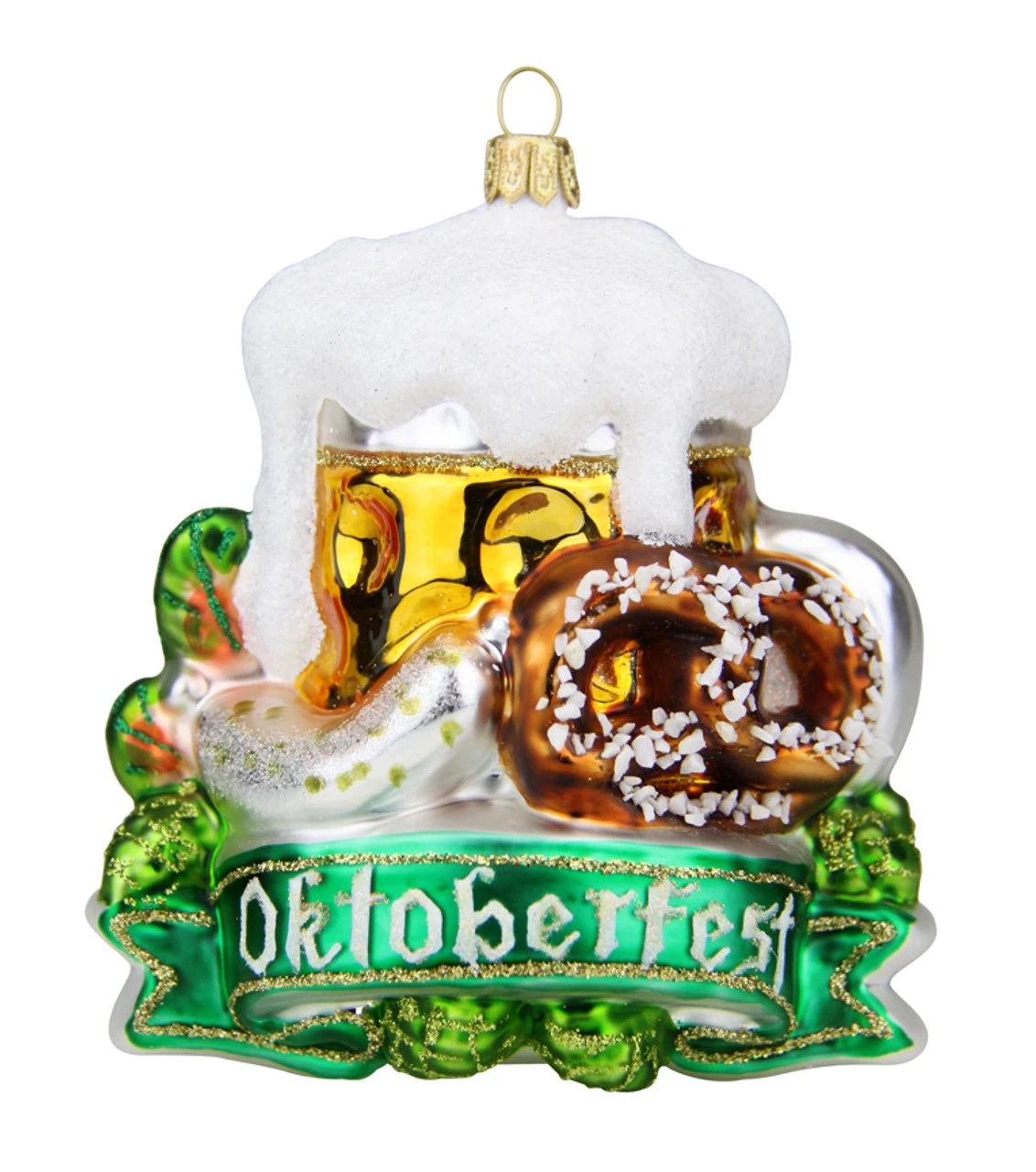 Oktoberfest Glass Christmas Ornament 3 Oktoberfest Glass Christmas Ornament