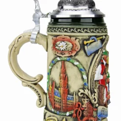 Oktoberfest Oompah Band Beer Stein Rustic (0.4 Liter) -Deals Steinking Store Oktoberfest Oompah Band Beer Stein Rustic 0.4 Liter K202 2RU4 LS SM 36372.1503610993