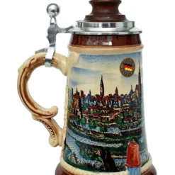 Old Munich Beer Stein With Wood Lid -Deals Steinking Store Old Munich Wooden Lid Beer Stein K465M LS SM 12629.1401733883