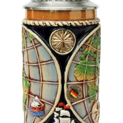 Old World Globe Four Elements Beer Stein