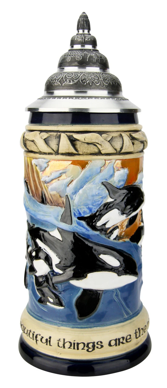 Orca Killer Whale | Majesties Of The Seas Beer Stein - Image 2
