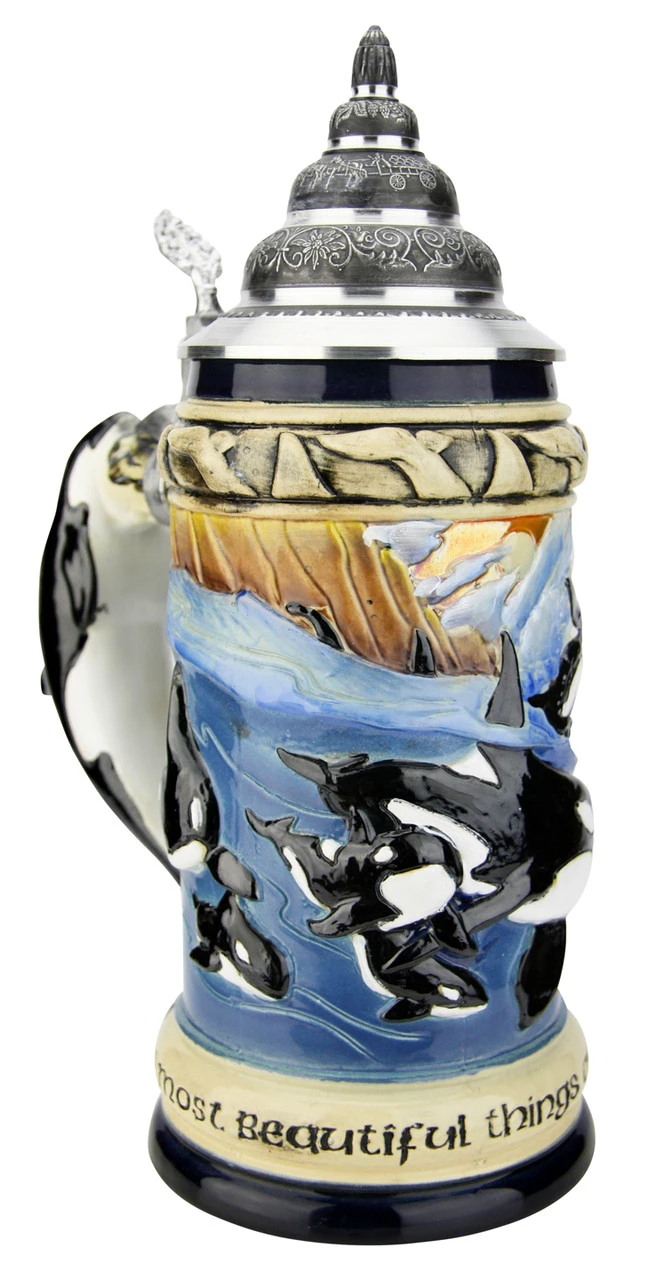 Orca Killer Whale | Majesties Of The Seas Beer Stein - Image 3