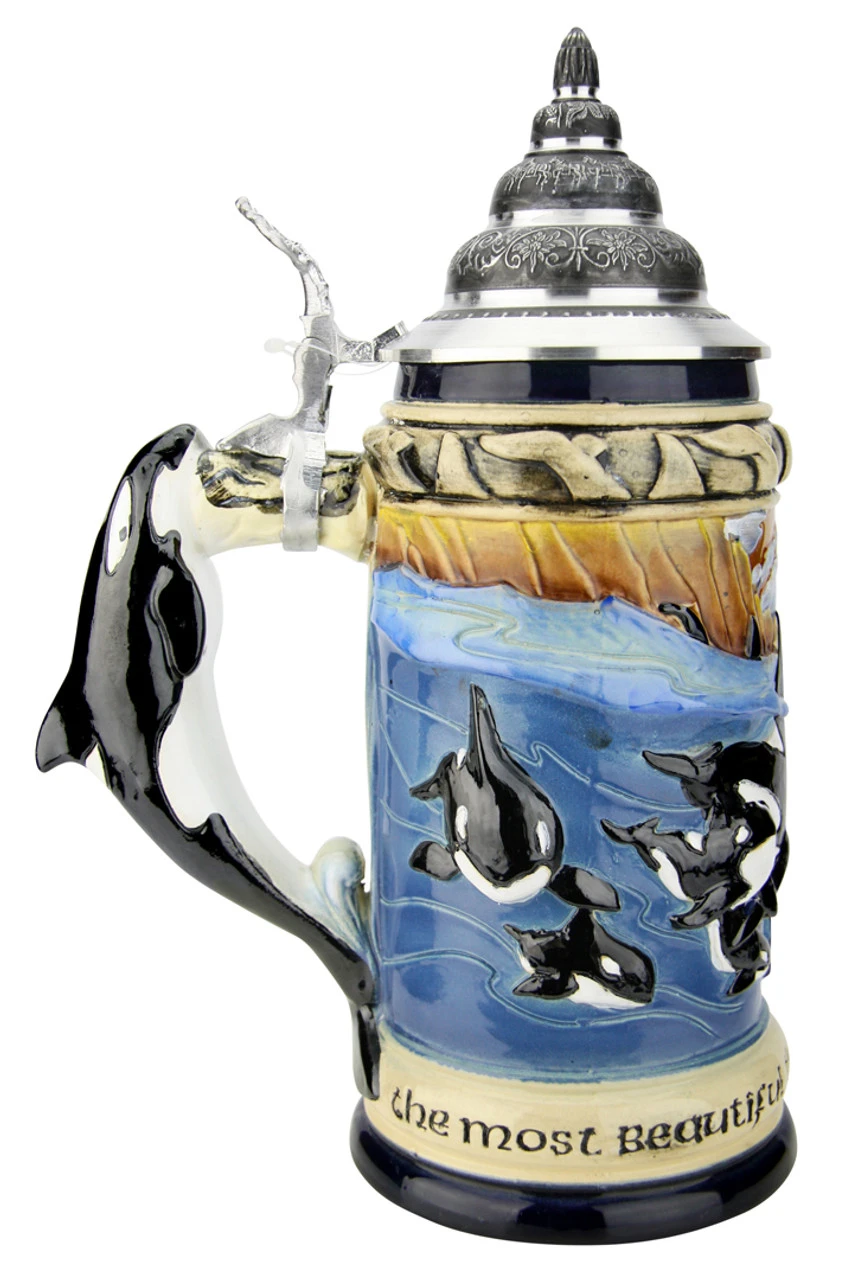 Orca Killer Whale | Majesties Of The Seas Beer Stein - Image 4
