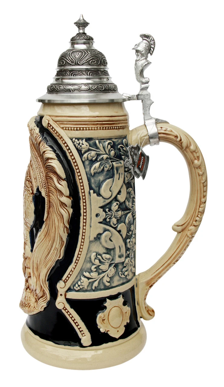 King Limitaet 2003 | Peter Duemler Ares Trojan War Antique Style Beer Stein - Image 5