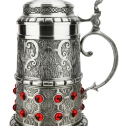Pewter Rubin Swarovski Beer Stein 12 Pewter Rubin Swarovski Beer Stein -Deals Steinking Store Pewter Rubin Swarovski Beer Stein AS13115 RS SM 86980.1618255491