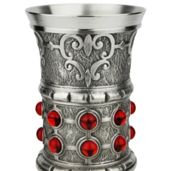 Pewter Rubin Swarovski Chalice Cup