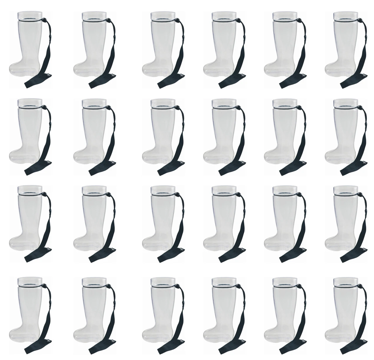 Plastic 1 Liter Beer Boot With Black Lanyards 24 Pack 3 Plastic 1 Liter Beer Boot With Black Lanyards 24 Pack - Image 2