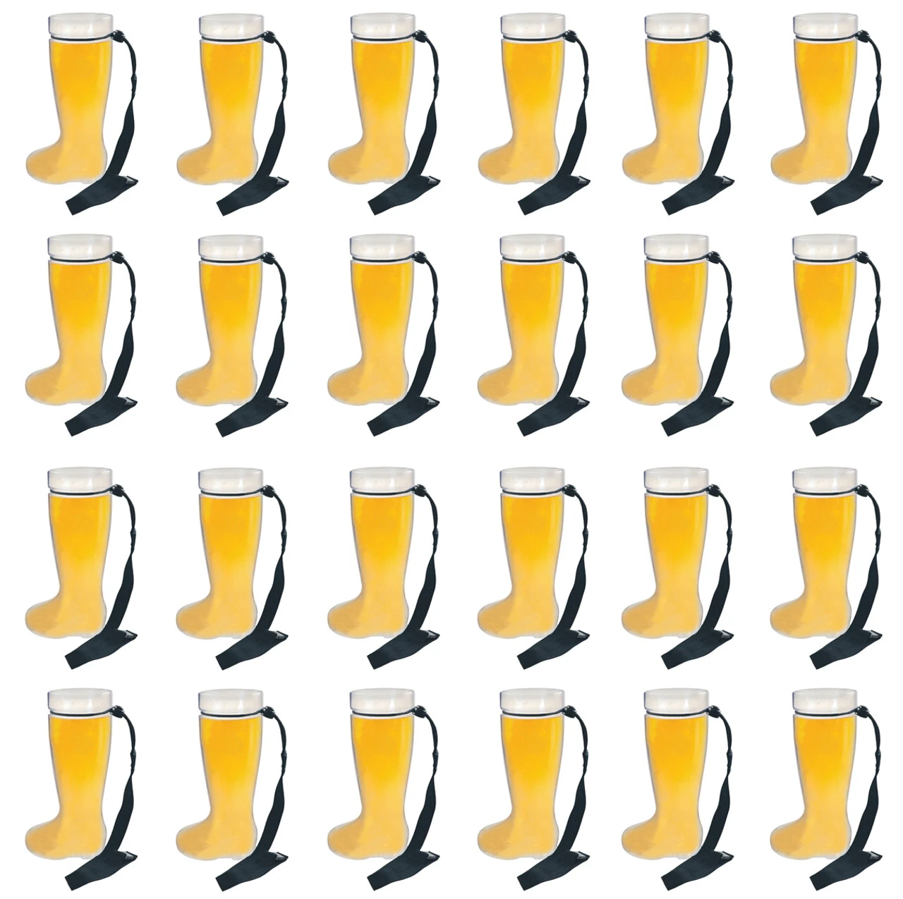 Plastic 1 Liter Beer Boot With Black Lanyards 24 Pack 2 Plastic 1 Liter Beer Boot With Black Lanyards 24 Pack