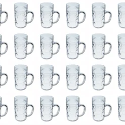 Plastic Beer Mug 24 Pack 0.5 Liter
