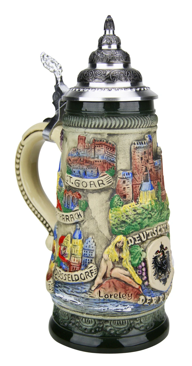 Rhein River Beer Stein Rustic 5 Rhein River Beer Stein Rustic - Image 3