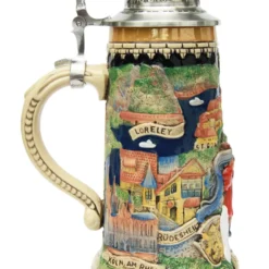 Rhein River Panorama Beer Stein 7 Rhein River Panorama Beer Stein -Deals Steinking Store Rhein River Panorama Beer Stein K1112 LS SM 36276.1416845134