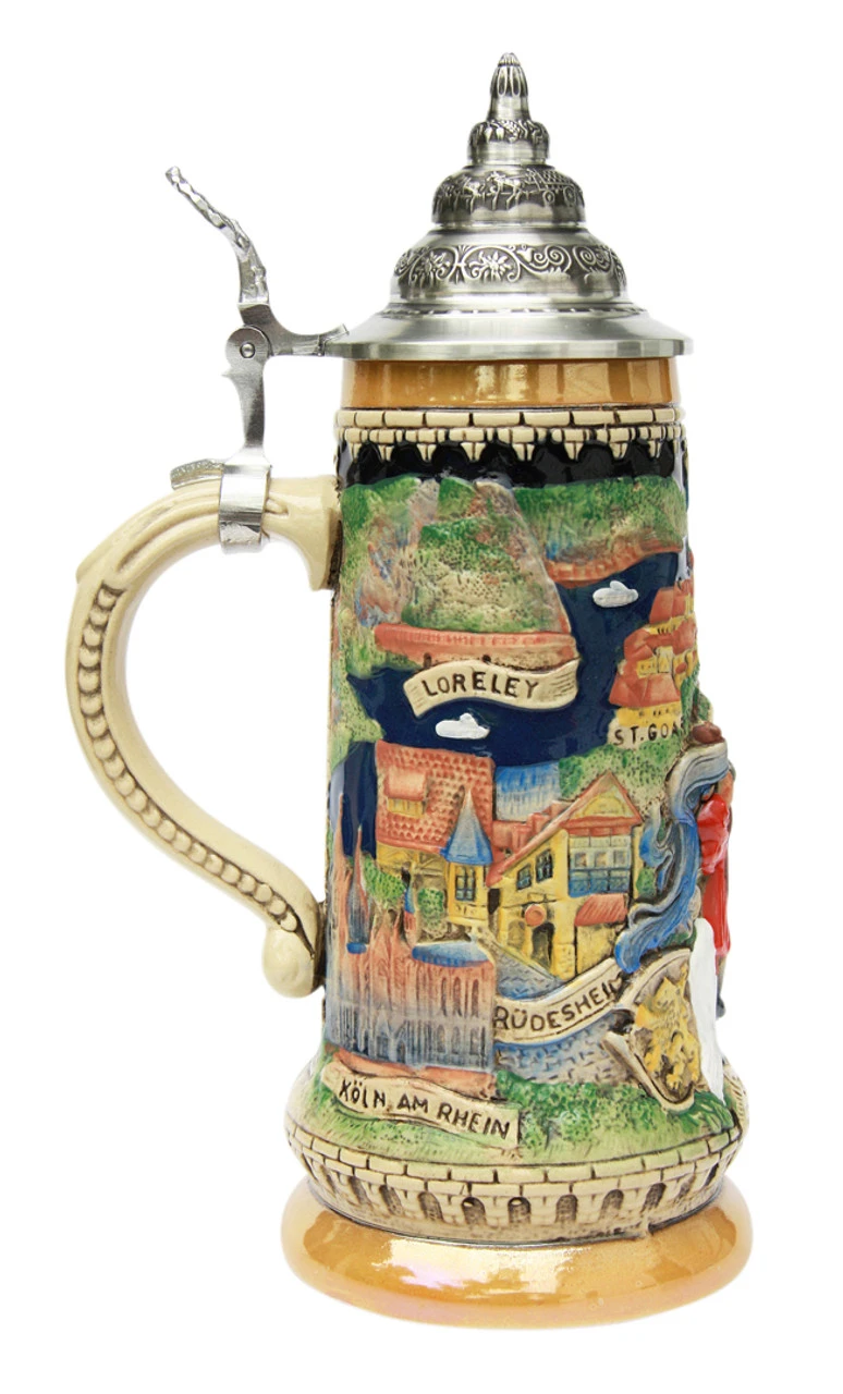 Rhein River Panorama Beer Stein 5 Rhein River Panorama Beer Stein - Image 3