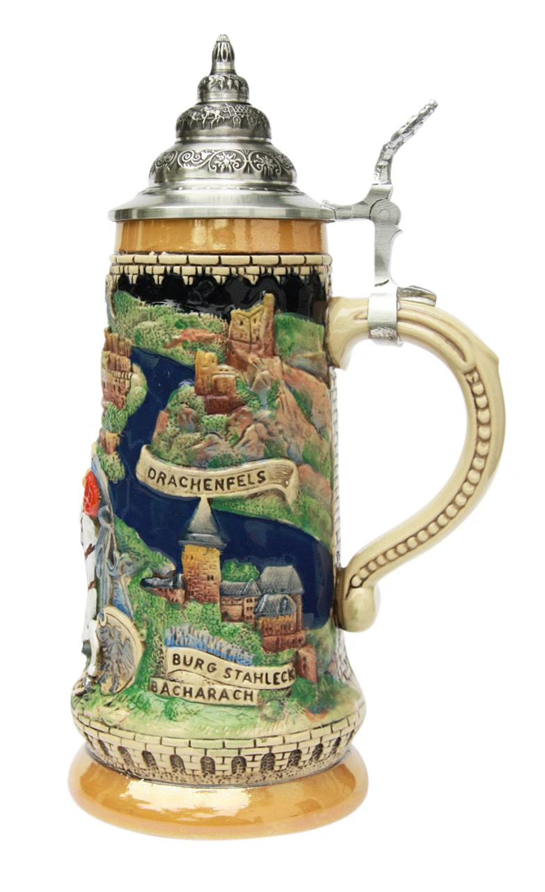 Rhein River Panorama Beer Stein 4 Rhein River Panorama Beer Stein - Image 2